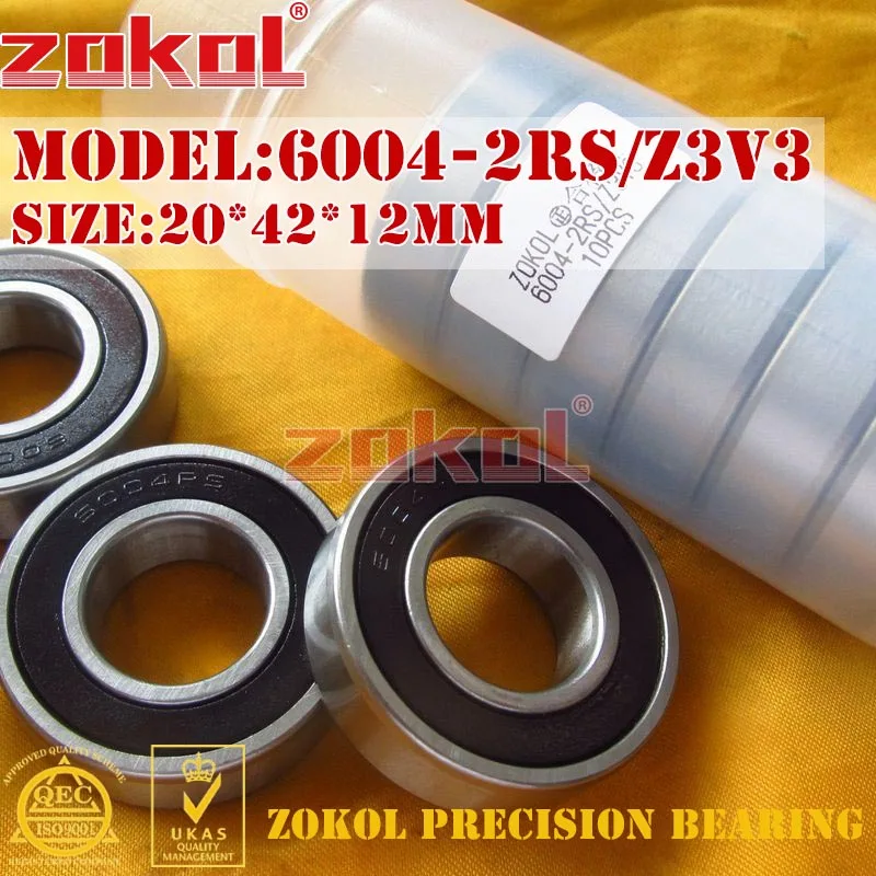 Цоколь 6004 RS подшипников 6004 2RS Z3V3 6004ZZ Z1 S6004zz шариковый подшипник с глубоким жёлобом 20*42*12 мм
