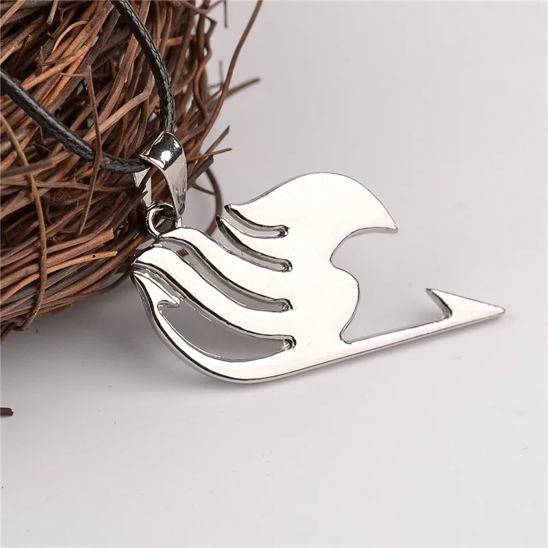 Оптовая продажа 24 шт./лот ожерелье Феи хвост Посеребренная Подвеска с веревкой