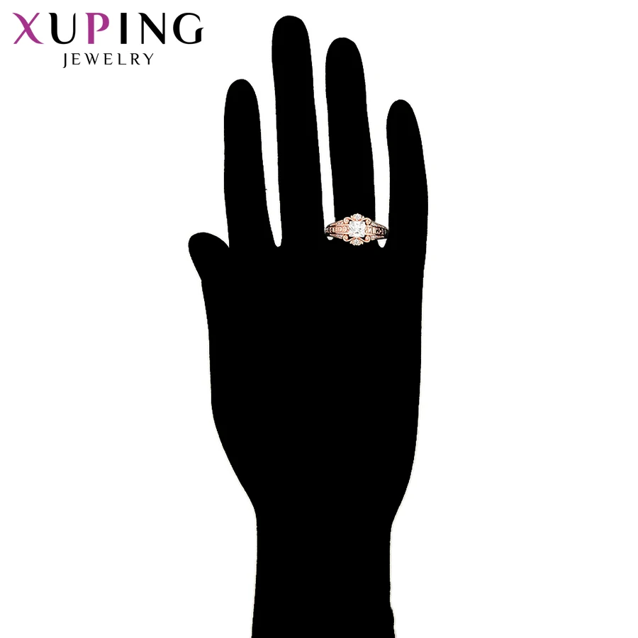 Xuping Новое поступление обручальные подарки на новый год позолоченные кольца