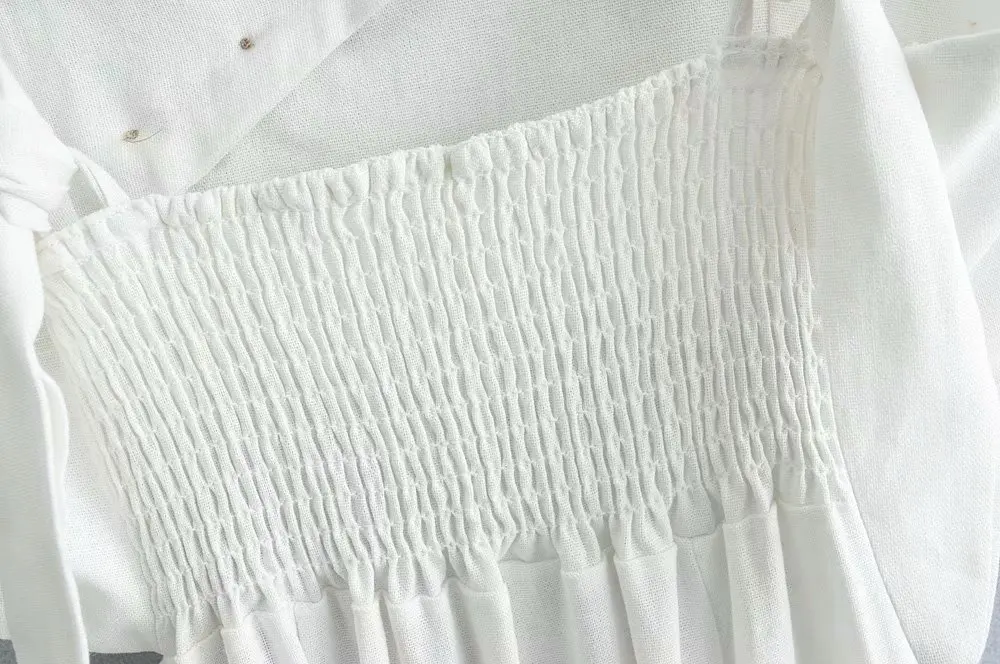 Летнее открытое женское платье на пуговицах 2019 без рукавов с разрезом vestidos Белое