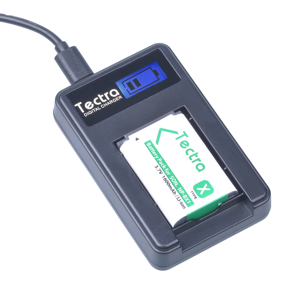 Tectra 1600 мАч 3 шт. NP-BX1 NPBX1 Батарея+ ЖК-дисплей USB Зарядное устройство для sony DSC-RX100 RX1 HDR-AS15 AS10 HX300 WX300 as300 NP BX1 Батарея