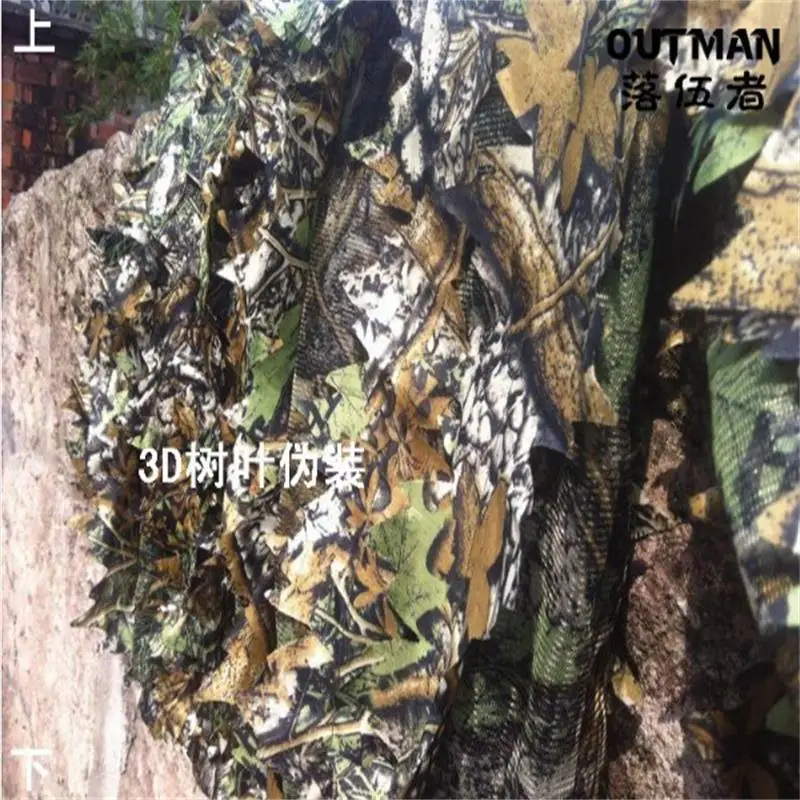 Outdoor Hunting camouflage clothes 3D maple leaf Bionic poncho Ghillie Suits sniper birdwatch CS Tactical Clothing | Спорт и