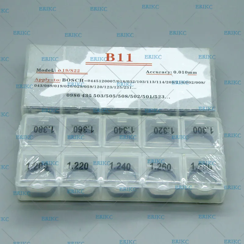 Игольчатые прокладки ERIKC B11 для инжектора с общей топливной магистралью
