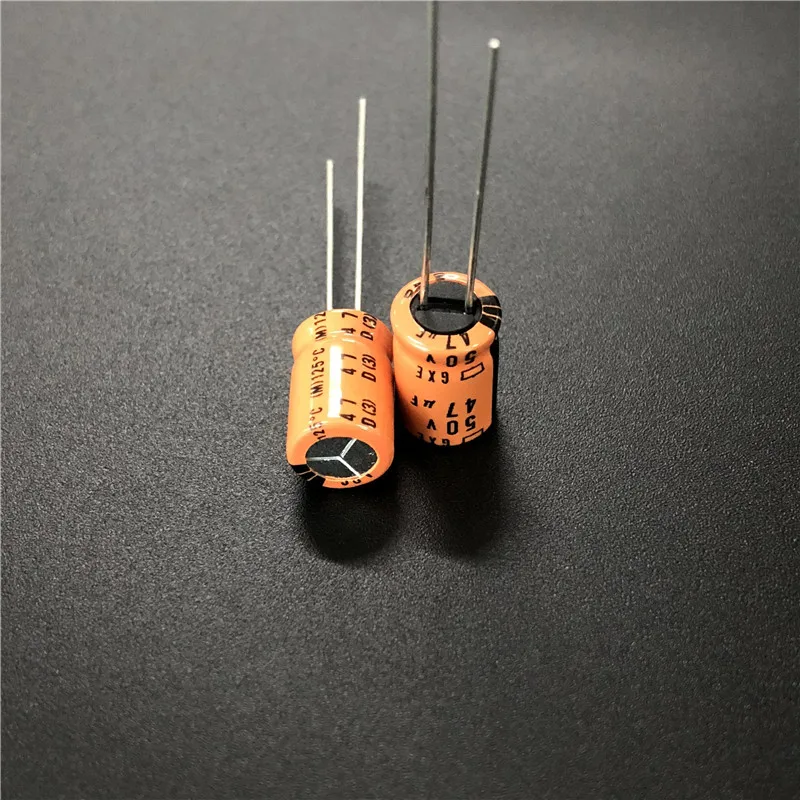 100 шт. 47 мкФ 50 в NIPPON NCC GXE серии 8x12 мм низкое сопротивление высокая температура 50V47uF