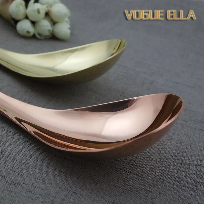 Чистая медная ложка большой суп ковш рисовая сервировочная Предотвращающая