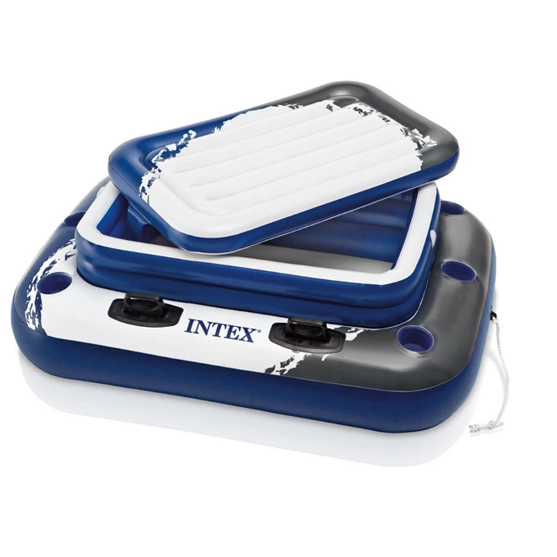 Большая Надувная глубокая морозильная камера поплавки для бассейна подставка