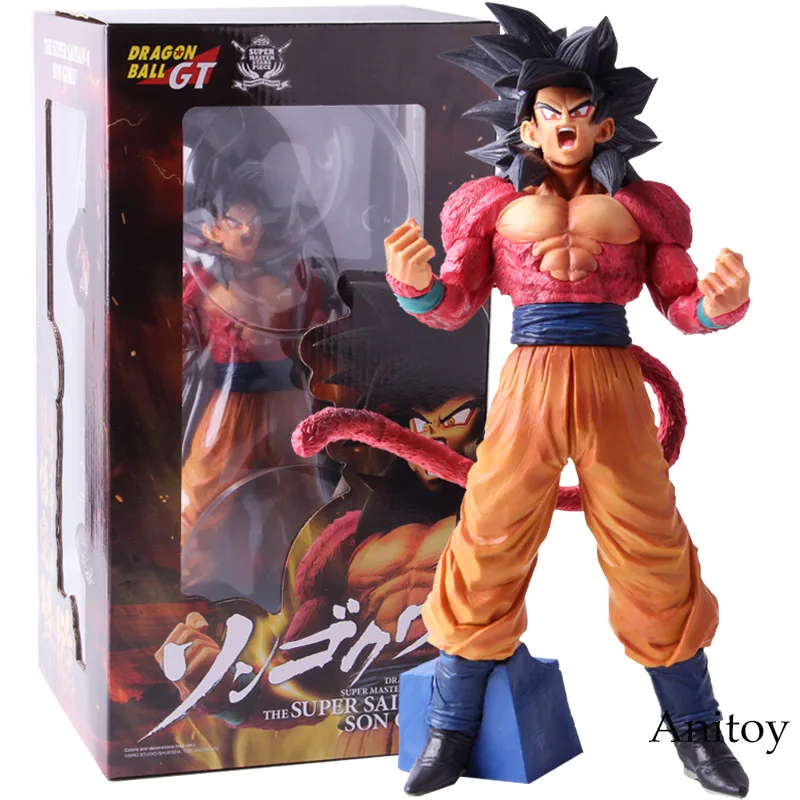 B with retail box Dragon Ball GT супер мастер звезды кусок Супер Saiyan 4 Goku фигурка экшн сон Gokou SSJ4 щетка ПВХ Коллекционная модель игрушки - Цвет: B with retail box