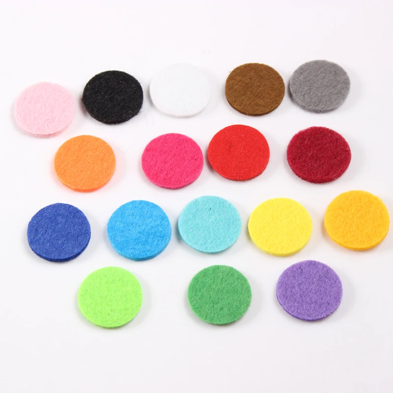 200 шт 2017 новые красочные ароматерапевтические войлочные подушечки для 30 мм