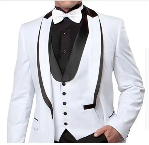 2018 индивидуальный заказ белый мужской костюм формальные Slim Fit указан Свадебный
