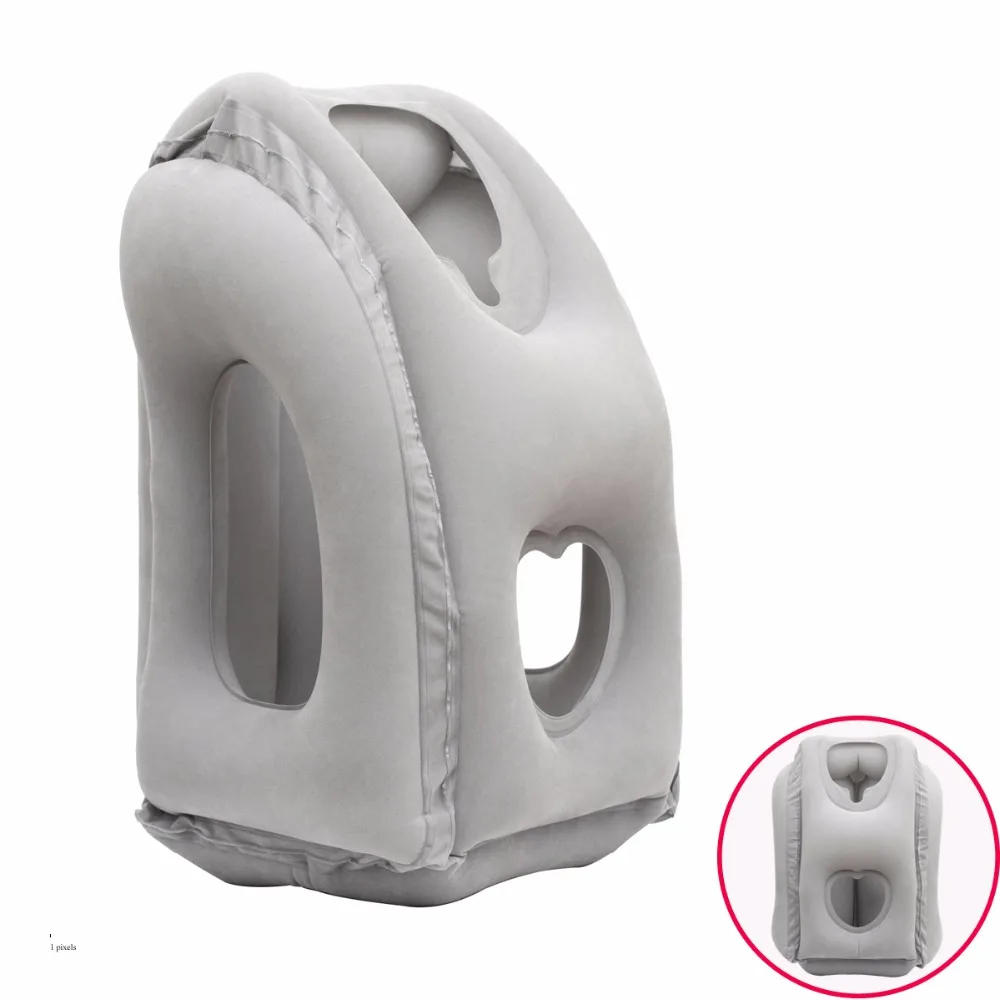 Надувная подушка для путешествия на самолете поезде и машине|inflatable travel pillow|travel