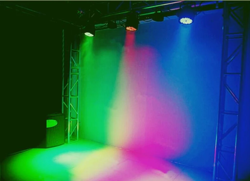 Светодиодный прожсветильник Тор par 54X9W RGB 3 в 1 DMX канал 512 с узором виде мельницы