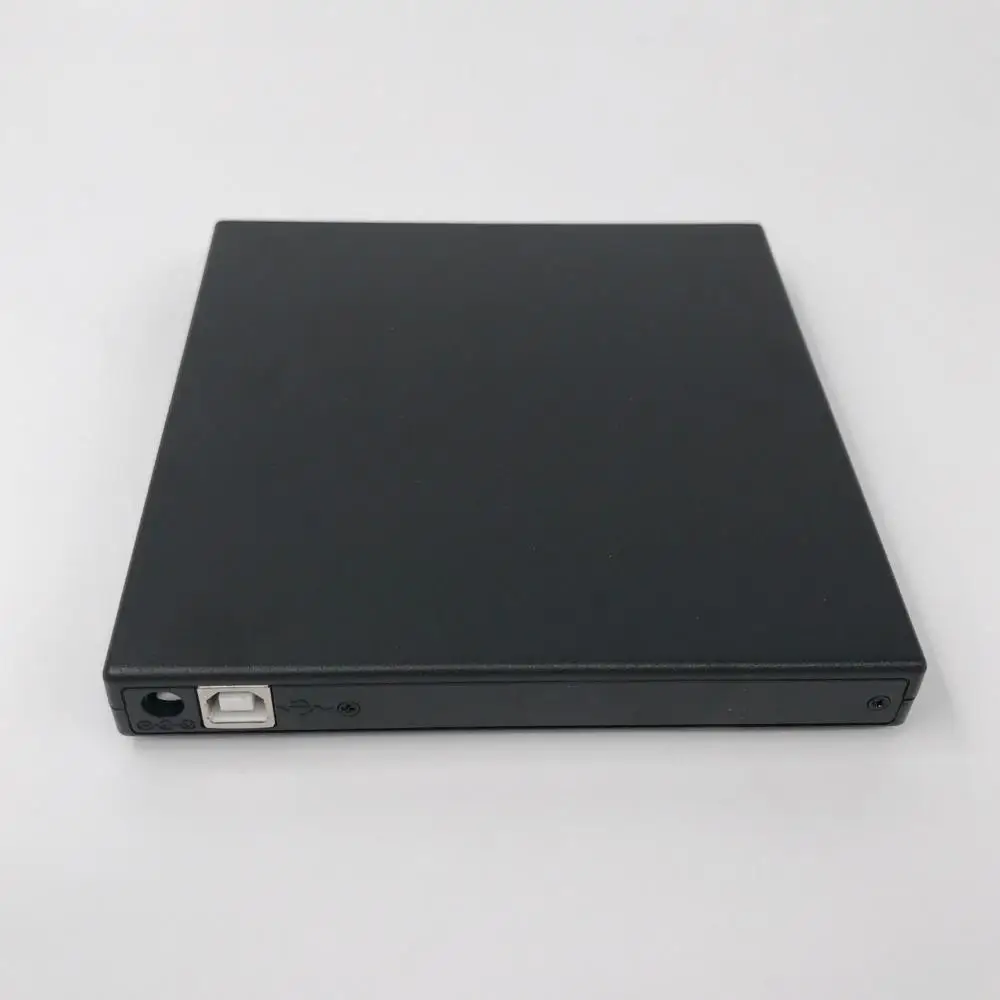 Черный тонкий внешний USB 2 0 Корпус чехол для 12 7 мм SATA CD DVD горелки оптический