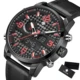 Men Watches Luxury Brand Men Leather Sports Watches Men's Quartz LED Digital Clock Waterproof Military Wrist Watch Free gift box Other Image