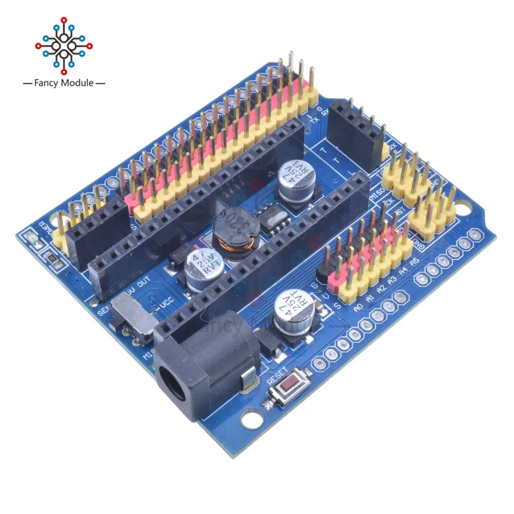 Плата расширения для Arduino MICRO NANO duemilanove 2009 Uno R3 Leonardo Nano v3.0 I/O микродатчик защитный