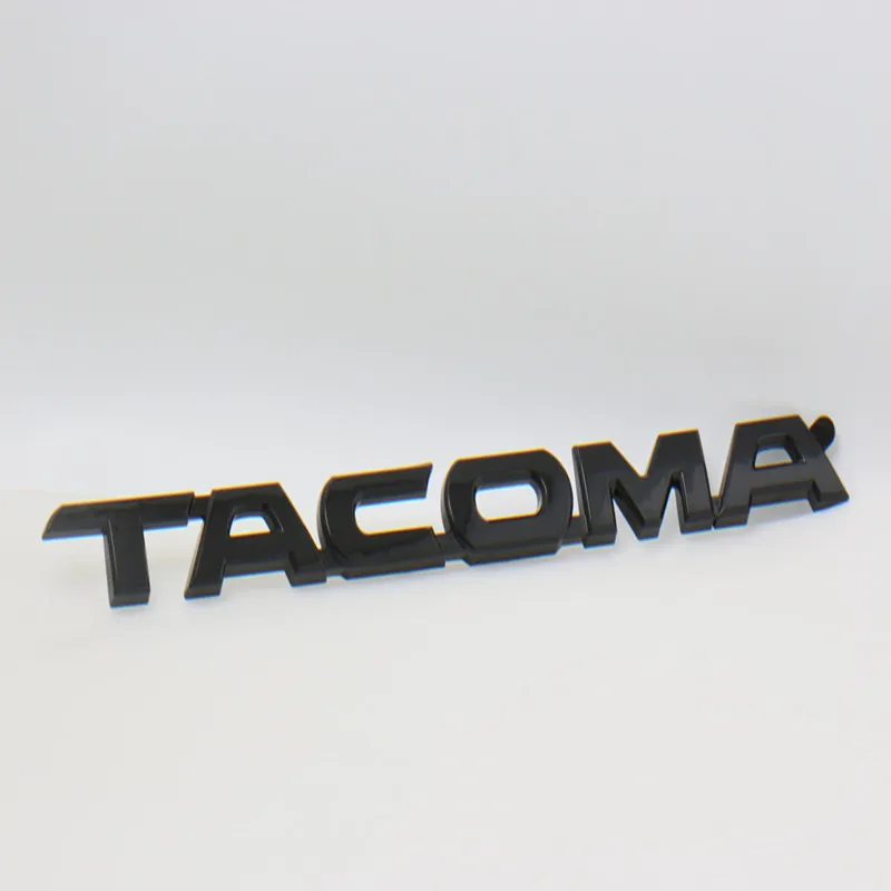 10pcs New Car Styling 3D ABS Plastic Chrome Black Emblem Side Decal Badge Sticker Nameplate for Tacoma Accessories | Автомобили и
