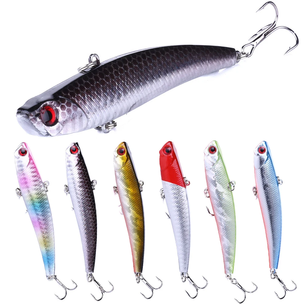 

HENGJIA 1PCS Winter VIB Sinking Sea Fishing Lure 9.5cm/26g Pesca Hooks Artificial Wobbler Crankbait Flashed Fishing Tackle