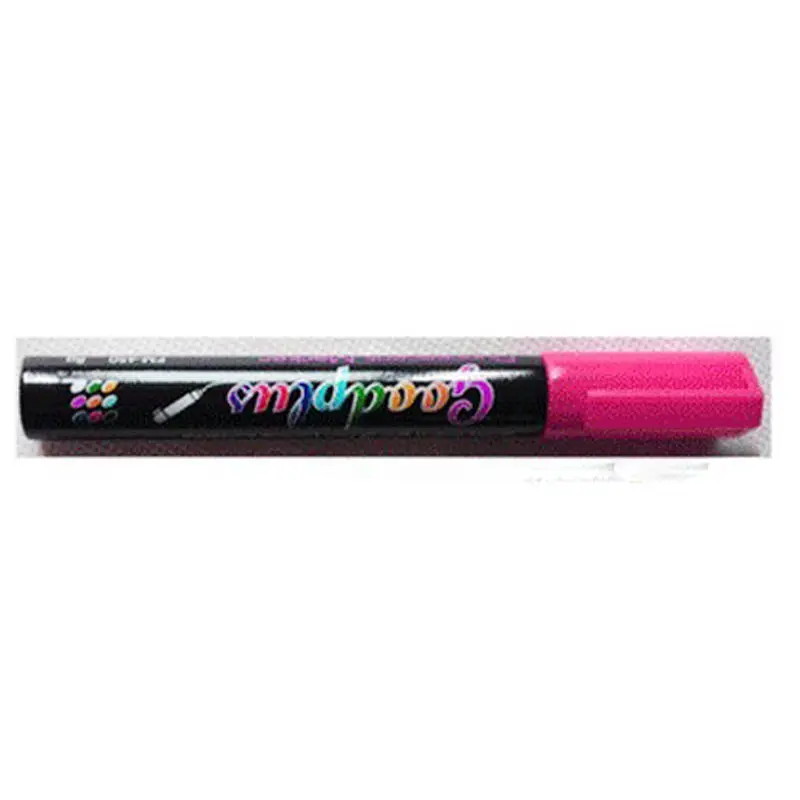 Pink 8 цветов, маркер 5 мм, жидкий мел, флуоресцентный неоновый маркер, светодиодный, стеклянная доска, художественные маркеры, офисные принадлежности - Цвет: Pink