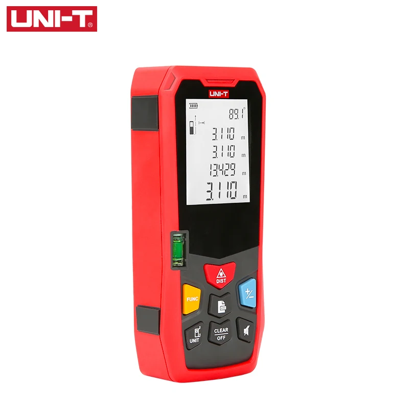 UNI-T, цифровой лазерный дальномер, дальномер 80 м, 100 м, 120 м, 150 м, рулетка, телеметро, трена, лазер, профессиональный