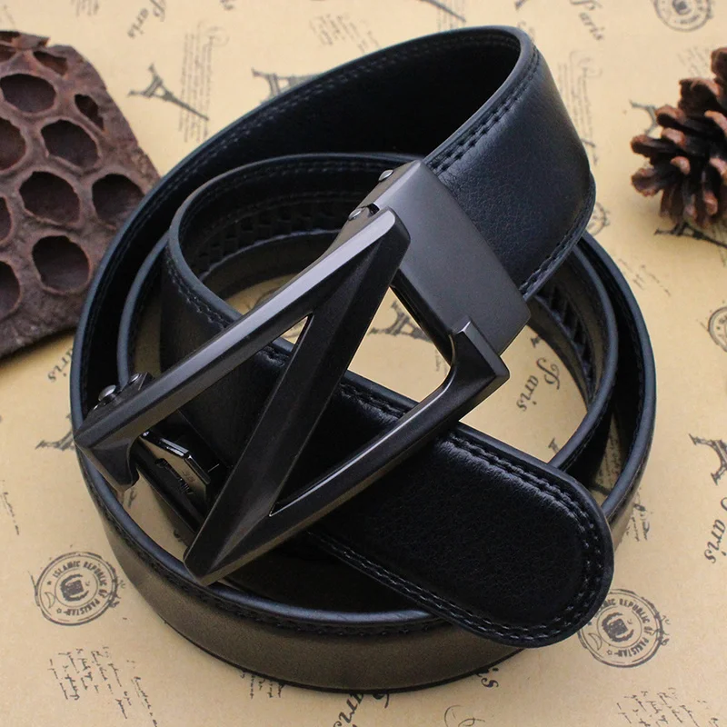 Мужской ремень с автоматической пряжкой и буквой Z в стиле ретро|Мужские ремни| |