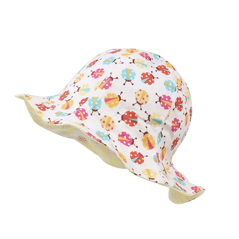 Lace Flower Girls Panama Hat Cotton Prince Baby Cap Summer 2 Sides For Cute Clothings | Детская одежда и обувь