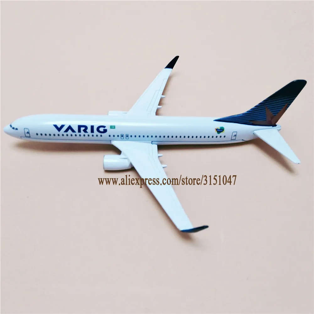 16 см Air Бразилия VARIG Boeing 737 B737 модель самолета сплав металла литья под давлением