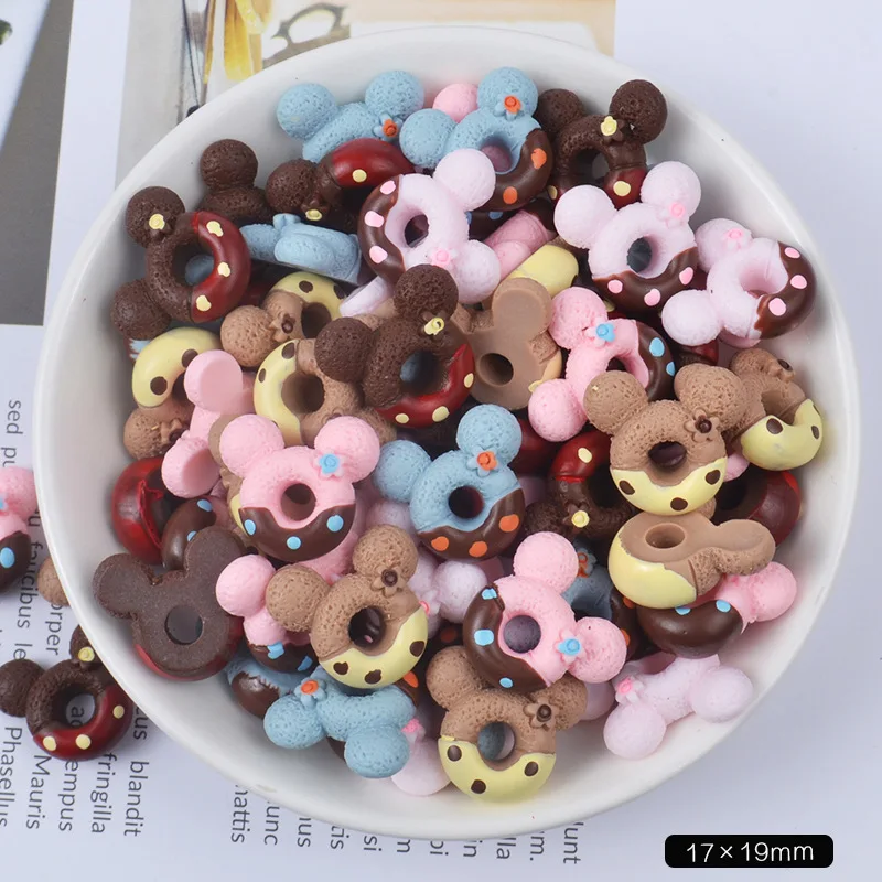 

8pcs/lot Slime Charms Mixed Resin Candy Doughnuts Beads Slime Bead Making Supplies Pouch For DIY Crafts Scrapbooki