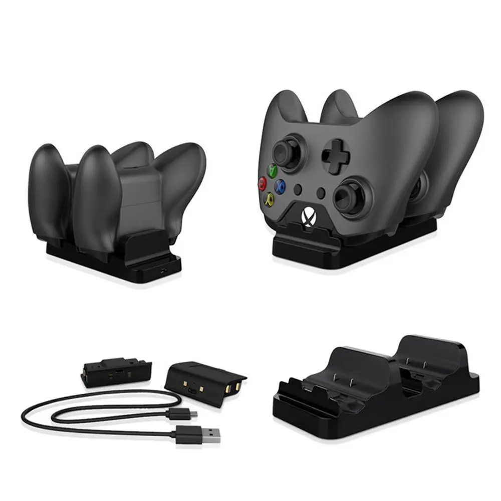 Для XBOX ONE Dual Charging Dock Station зарядное устройство + 2 дополнительных