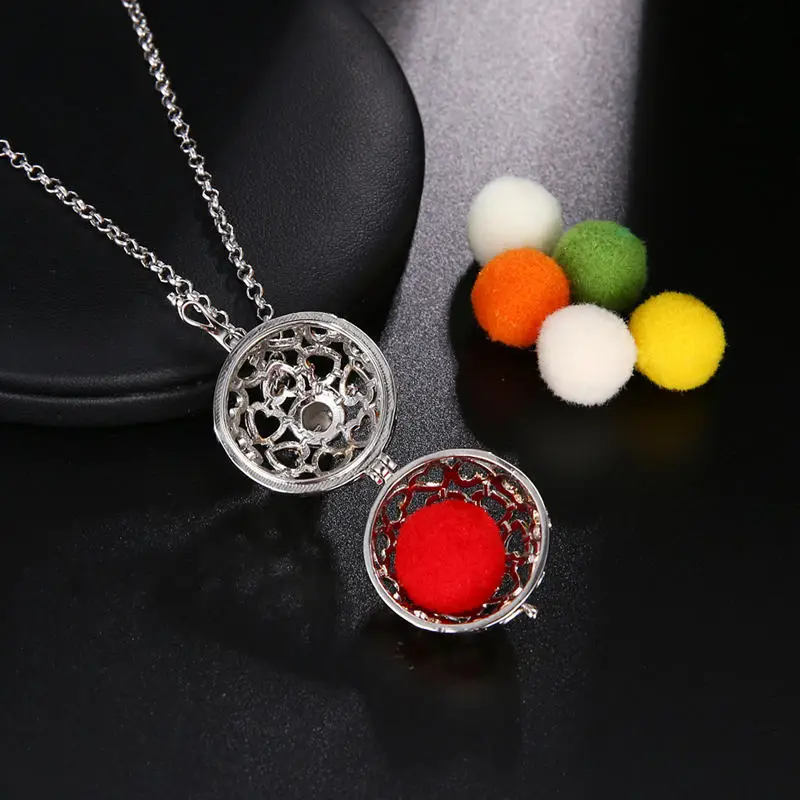 

10PCS Vintage Double Color Mexican Bola Harmony Chime Ball Angel Pregnancy Pendant Necklace for Women Fashion Jewelry