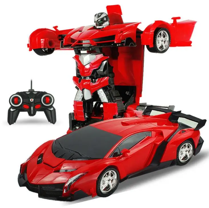 Электрический RC автомобиль спортивный Трансформация Робот игрушка