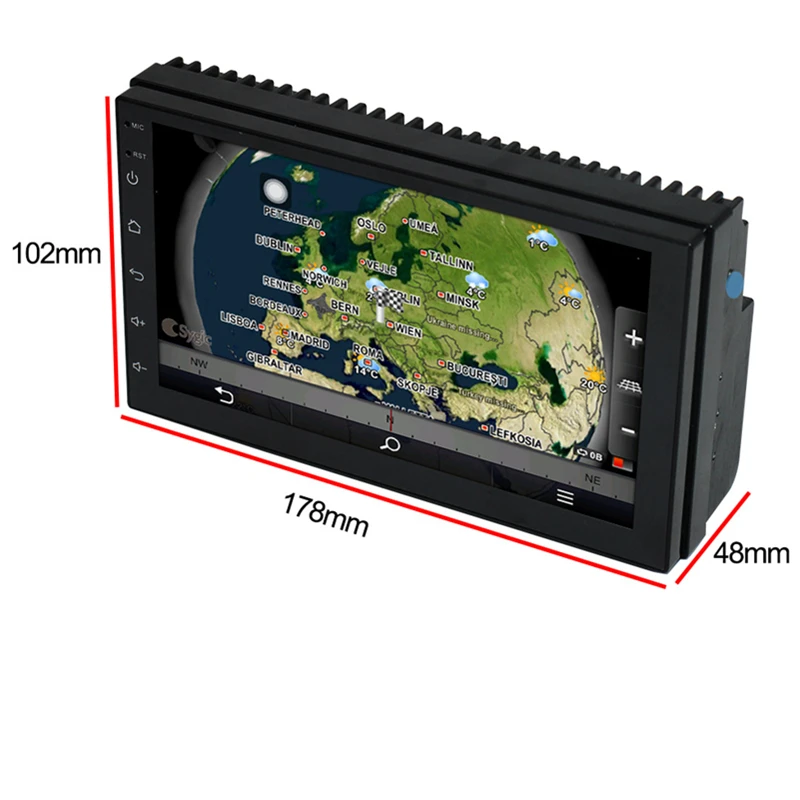 Wetowe C1 2 Din 7 &quotAndroid 1 Автомобильный Универсальный мультимедийный видео плеер с gps