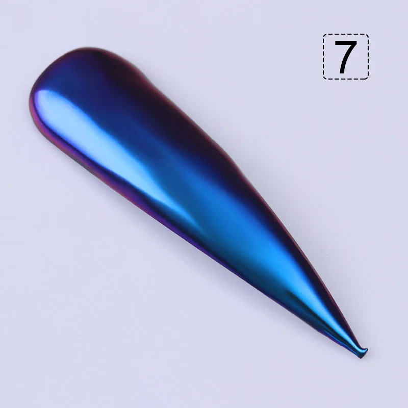 Pattern 7 1 Box Chameleon Mirror Nail Glitter Powder Neon Aurora Effect Mermaid Nail Art Dust Chrome Pigment Manicure Decoration - Цвет: Pattern 7