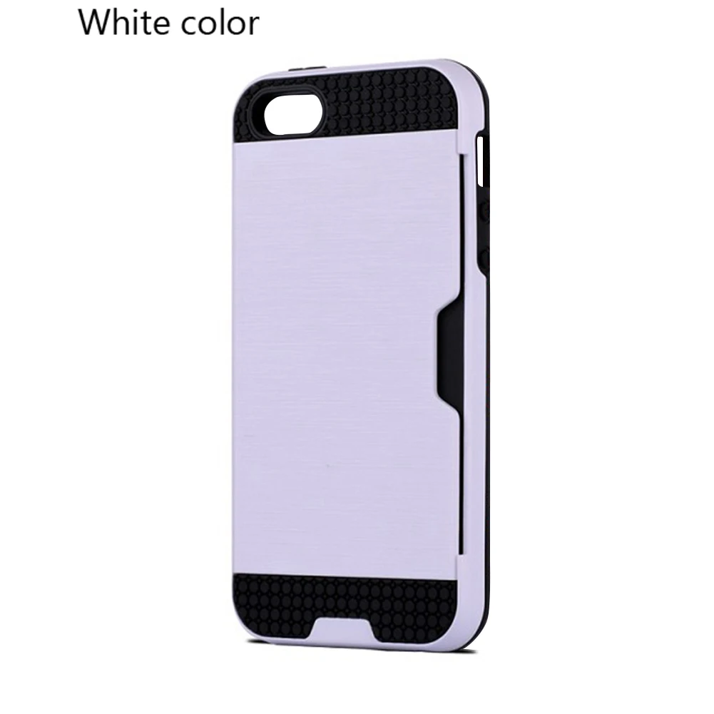 Для Apple 7 чехол со слотом для карт Броня Защита гибридный TPU + PC задняя крышка