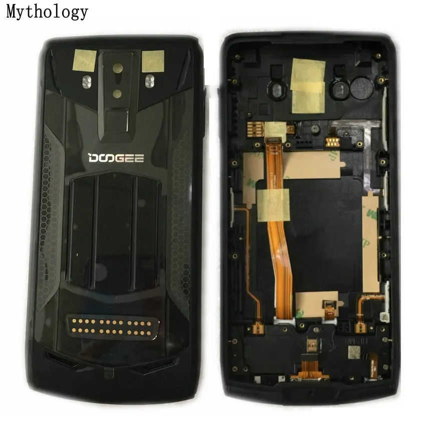 Для оригинального Doogee S90 задняя крышка чехол+ стекло камеры+ основной гибкий кабель+ динамик Мультимедиа мобильный телефон задняя крышка корпуса мифологический