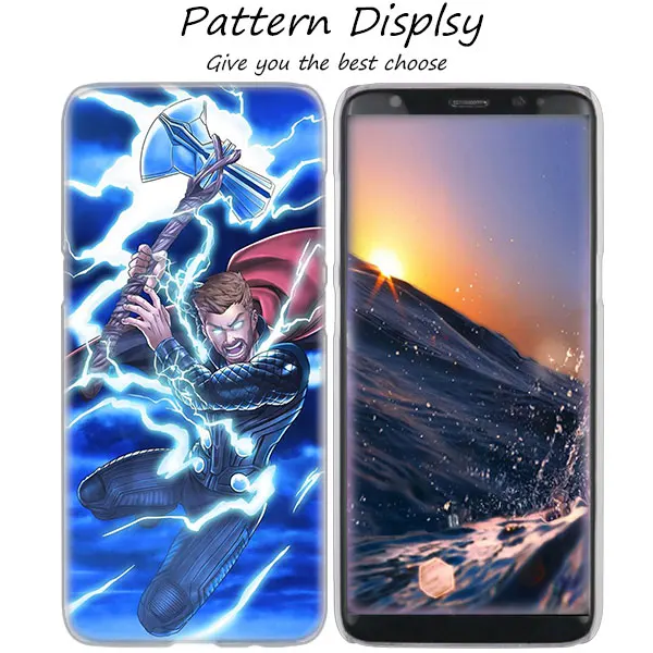 012 MLLSE Марвел герой Тор Горячий прозрачный жесткий чехол для samsung Galaxy S10 Lite S9 S8 Plus S7 S6 Edge S5 S4 Mini чехол - Цвет: 012