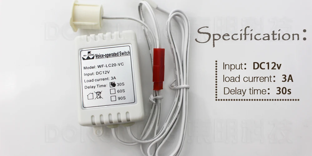 Переключатель с голосовым датчиком DC 12 20 дБ 5 шт./лот