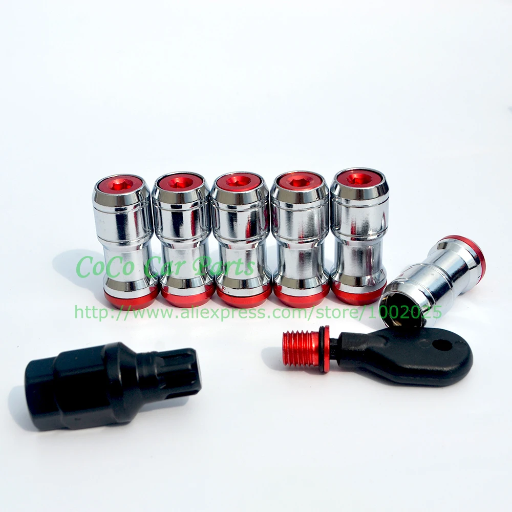 Потайная гайка heptagon formula racing lock nut Wheel lug Nut (M12XP1.5) Красный Синий Золотой Черный neo
