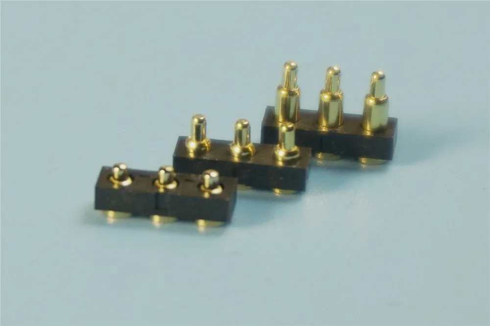 10 шт. пружинный контактный разъем Pogo 3 Pin 2 54 мм высота сетки 0 5 4 6 7 8 9 SMD|Соединители|