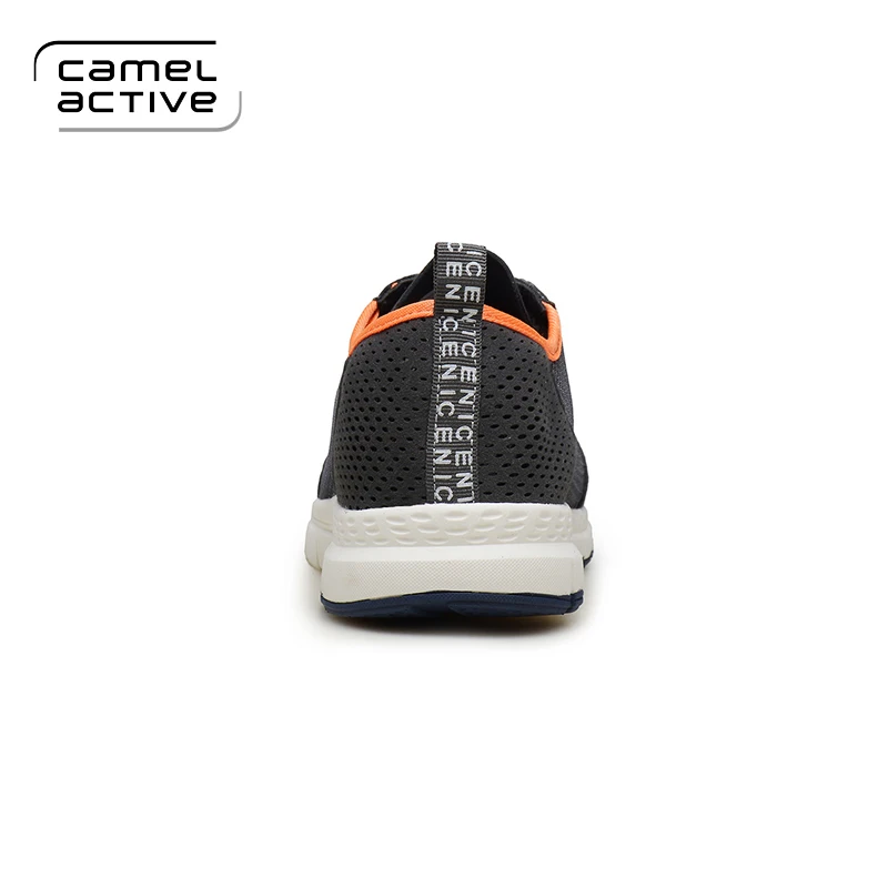 Camel Active/летние сетчатые туфли мужские на плоской подошве со шнуровкой черные