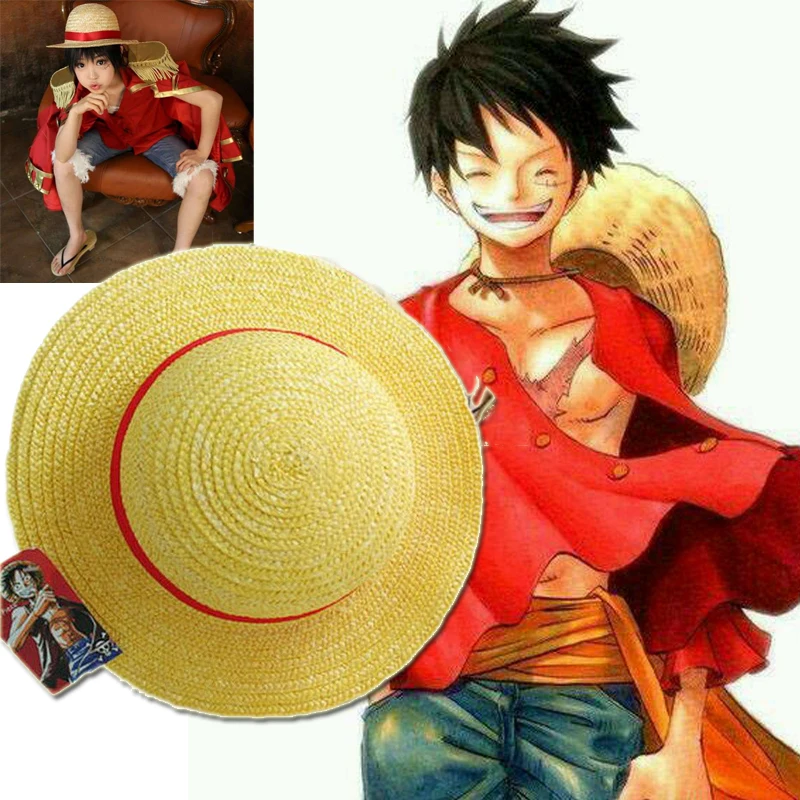 Женская соломенная шляпа для косплея Luffy из аниме One Piece|Аксессуары костюмов| |