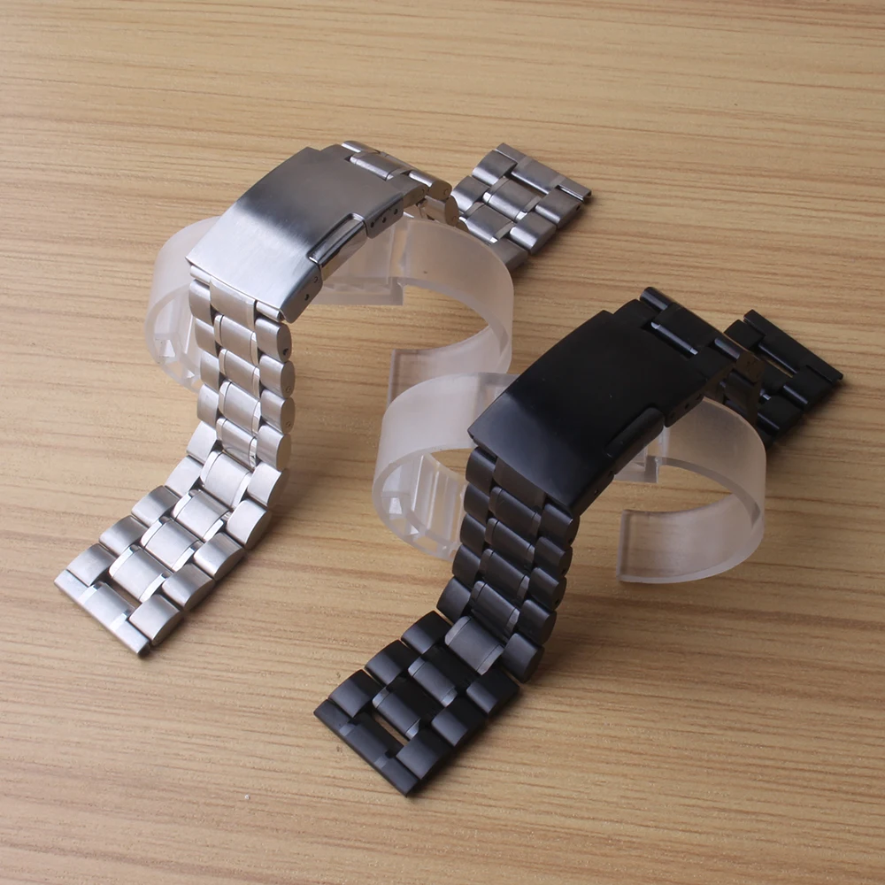 Ремешок для часов из нержавеющей стали 18/20/22/24 мм|steel watchband|stainless steel watchbandwatch accessories |