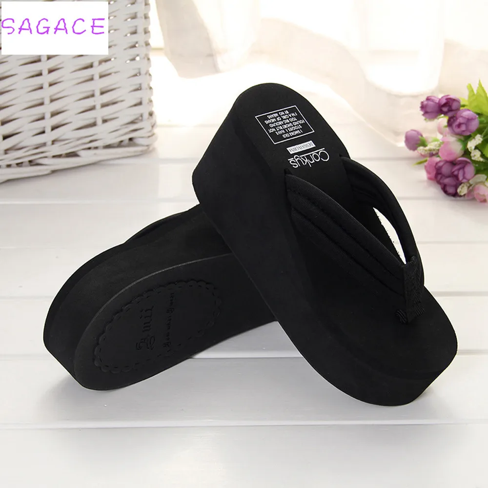 SAGACE/Новинка 2018 года модные легкие женские летние пикантные Вьетнамки высокого
