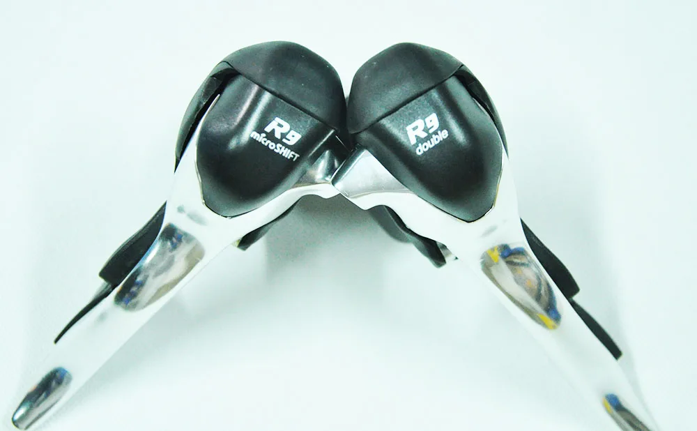 

Microshift silver lever 3*8 2*8 2*9 3*9 road bike racing shift lever derailleurs