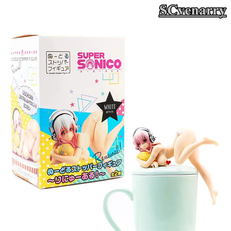 Белый бикини обновление Супер Sonico ПВХ фигурку Коллекция Модель игрушечные