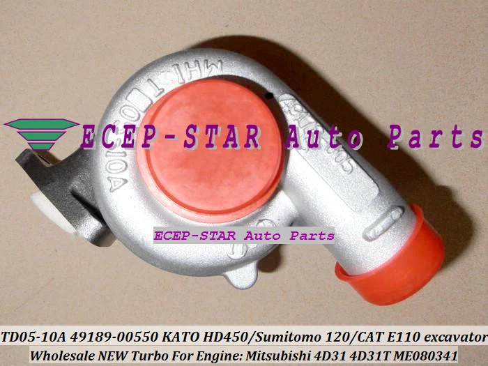 TD05-10A 49178-00530 49178-00550 49178-00520 ME080341 турбо для KATO HD300 HD400 HD4 Sumitomo 120 E110 экскаватор 4D31 4D31T |