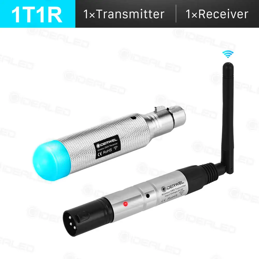 1T1R Dmx светильник с эффектом батареи беспроводной 2,4 GISM 500 м Dmx512 приемник передатчик дальность связи приемник Музыка DJ клуб диско - Color: 1T1R