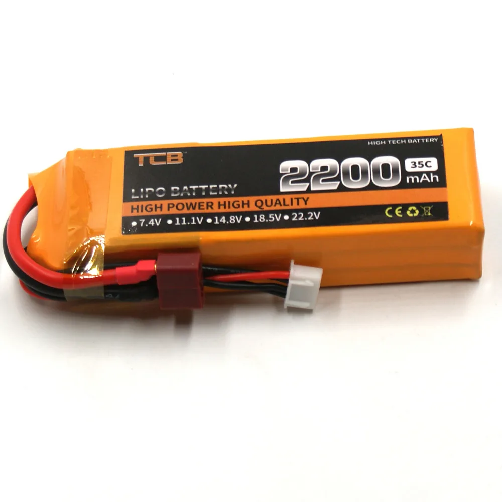 TCB RC lipo аккумулятор 11 1 v 2200 мА/ч 35C 70C 3S самолет Trex 450 с неподвижным крылом ДУ