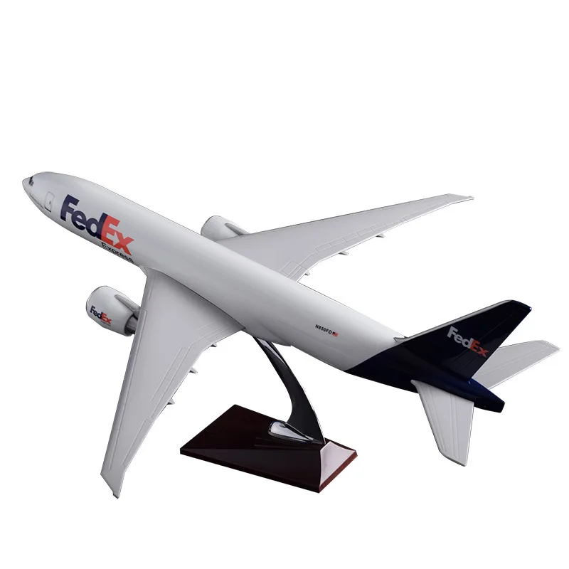 47 см смолы Boeing 777 FedEX авиакомпании для лазерной обрезки модели самолета Аэробус