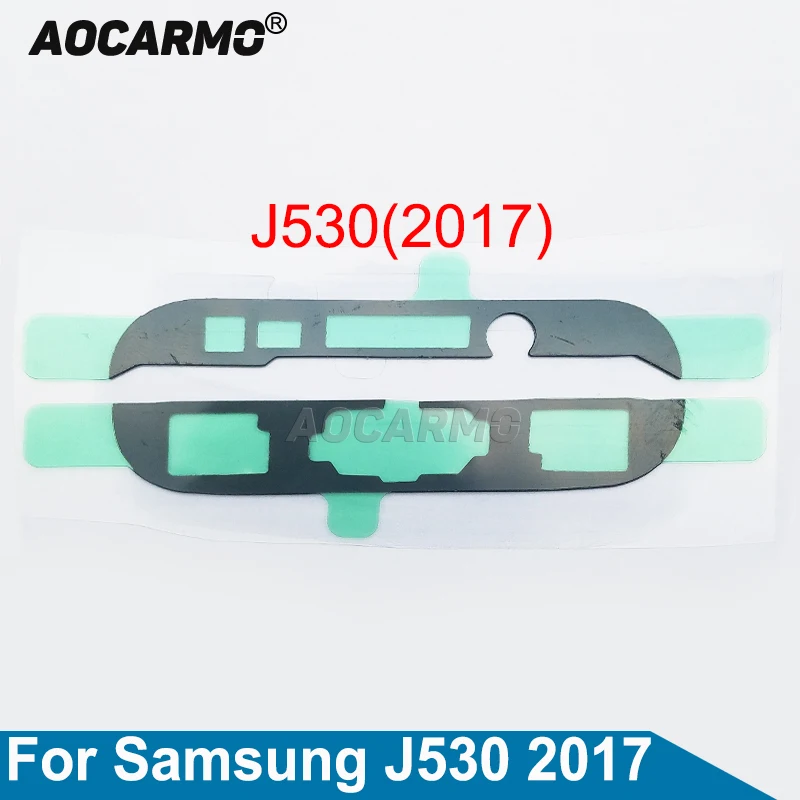 Aocarmo For Samsung Galaxy J530 J5 2017 Version Front Frame Housing LCD Display Screen Adhesive Sticker Glue Tape