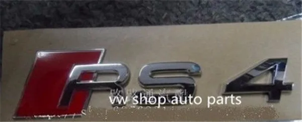 Хромовая табличка эмблема автомобиля OEM качество 'RS4' для Audi A4 S4 Avant quattro|car