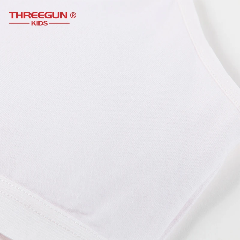 THREEGUN/нижнее белье для девочек-подростков, подростковые бюстгальтеры для девушек, детский бюстгальтер для первых тренировок, детское белье, мягкий хлопковый бюстгальтер